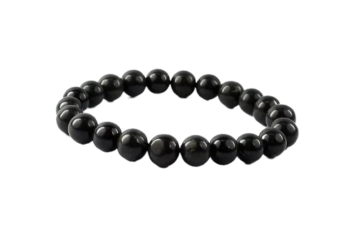 Black Oynx Bracelet (8 mm Beads)-0