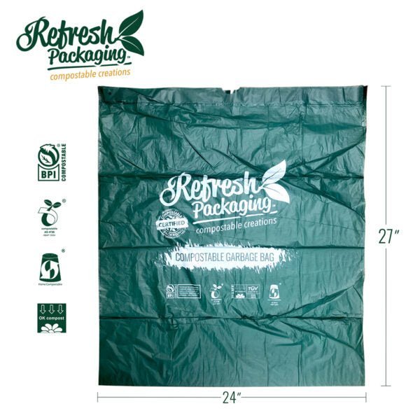 Compostable Drawstring Trash Bags