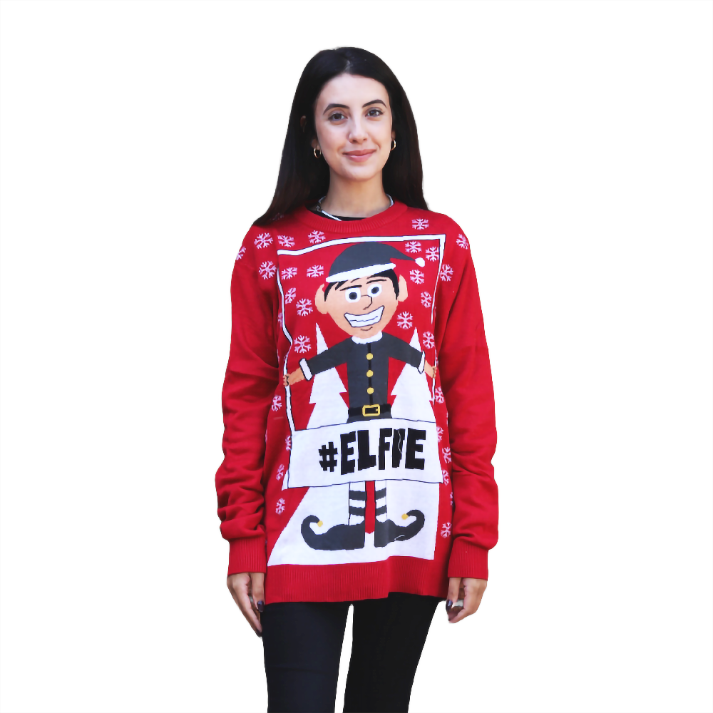 #Elfie Hashtag Sweater