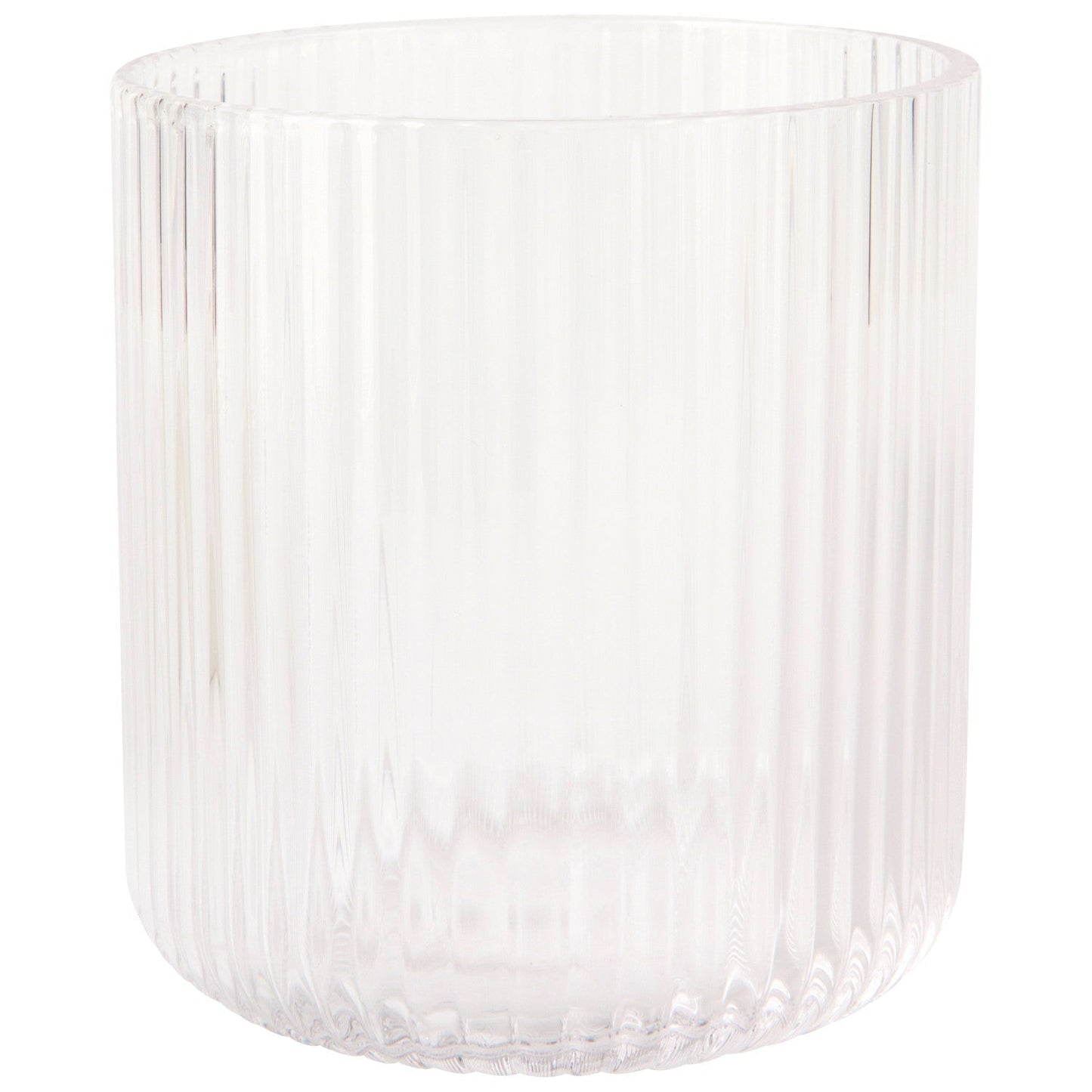 Fluted Drinking Glass, Set of 2 - Clear