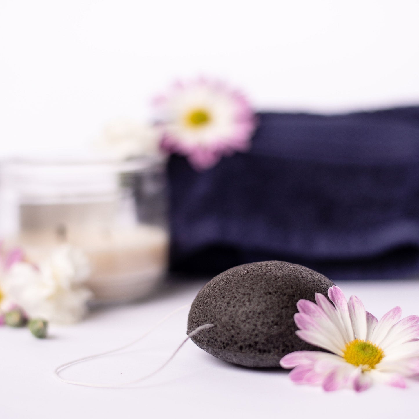 Natural Biodegradable Konjac Cleansing Sponge - Organic Vegan Facial Sponge - Charcoal | Lavender | Green Tea | Turmeric | Aloe | Rose clay-0