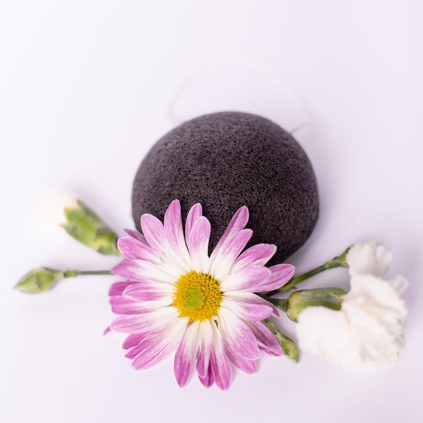 Natural Biodegradable Konjac Cleansing Sponge - Organic Vegan Facial Sponge - Charcoal | Lavender | Green Tea | Turmeric | Aloe | Rose clay-2