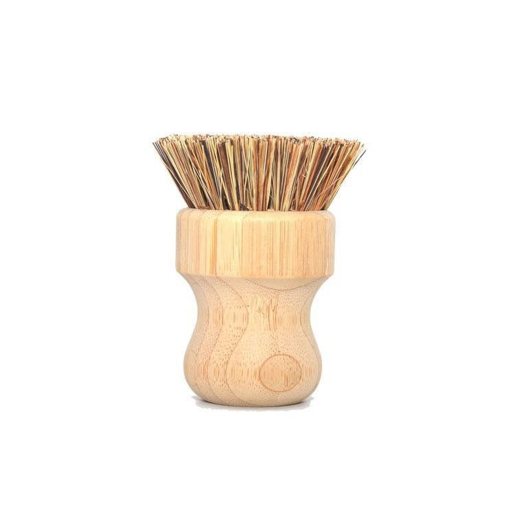 Bamboo Pot Scrubber - Zero Waste Dish Brush-4