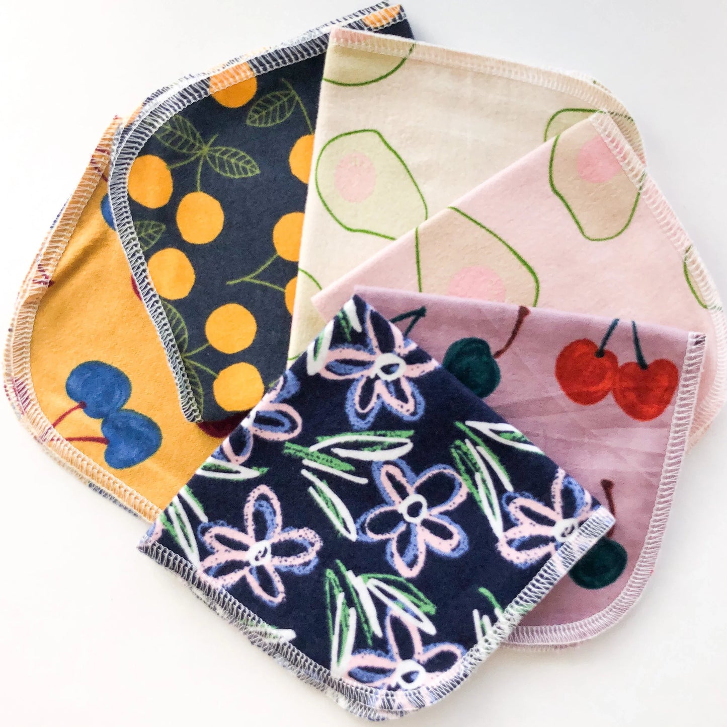 UnPaper Reusable Cloth Towels - Zero Waste Plastic Free Wipes - Organic UnPaper Napkins Single Ply 100% Cotton Made - Set of 6-4