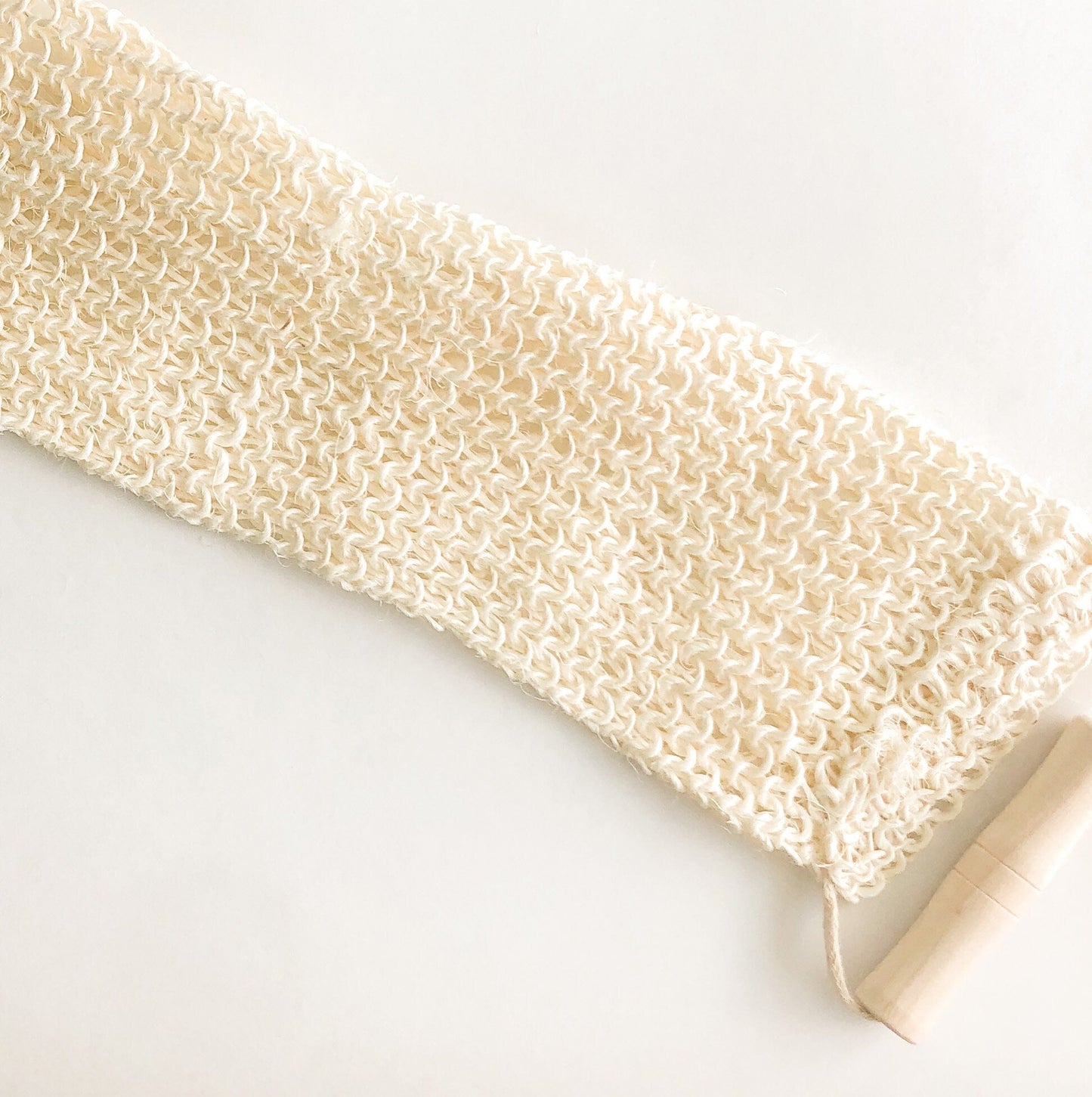 Natural Sisal Back & Body Scrubber - Organic Biodegradable Zero Waste Exfoliating - Plastic Free Sustainable Shower & Bathroom-4