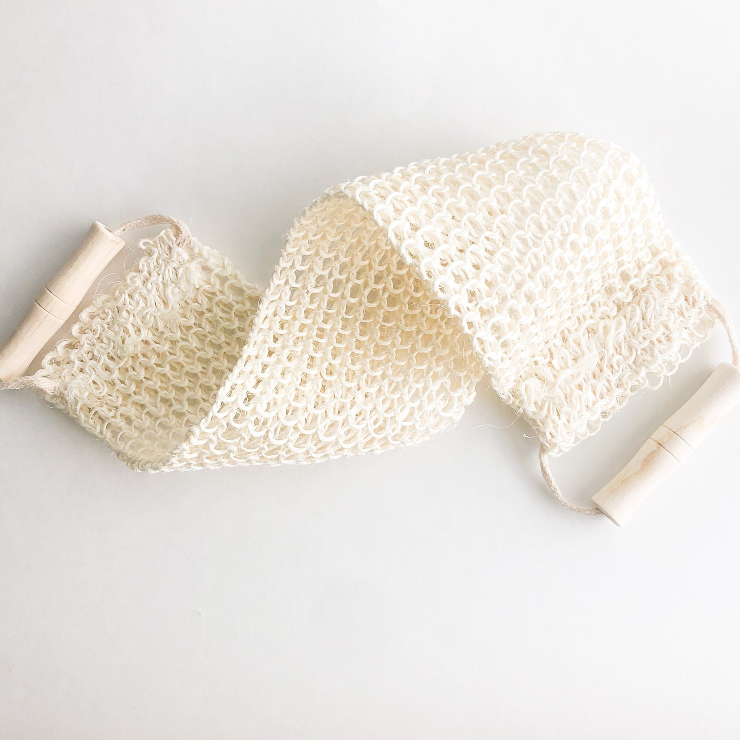 Natural Sisal Back & Body Scrubber - Organic Biodegradable Zero Waste Exfoliating - Plastic Free Sustainable Shower & Bathroom-0