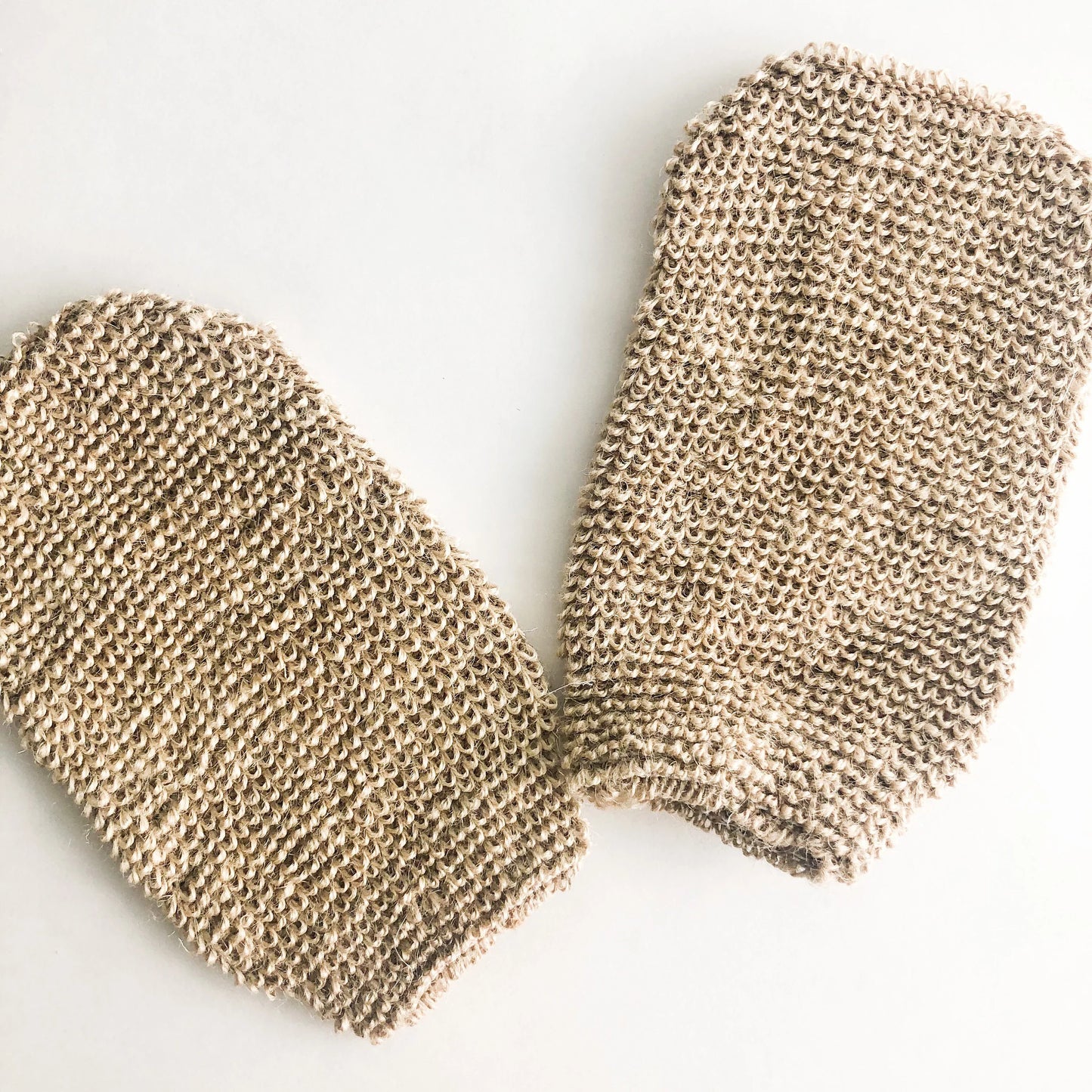 Natural Exfoliating Jute Mitt - Organic Biodegradable Body & Bath Glove - Plastic Free Zero waste Body Scrub-0