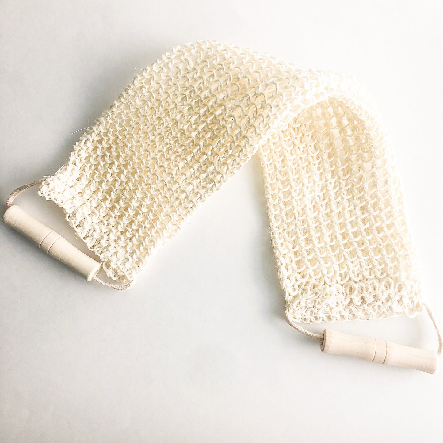 Natural Sisal Back & Body Scrubber - Organic Biodegradable Zero Waste Exfoliating - Plastic Free Sustainable Shower & Bathroom-2