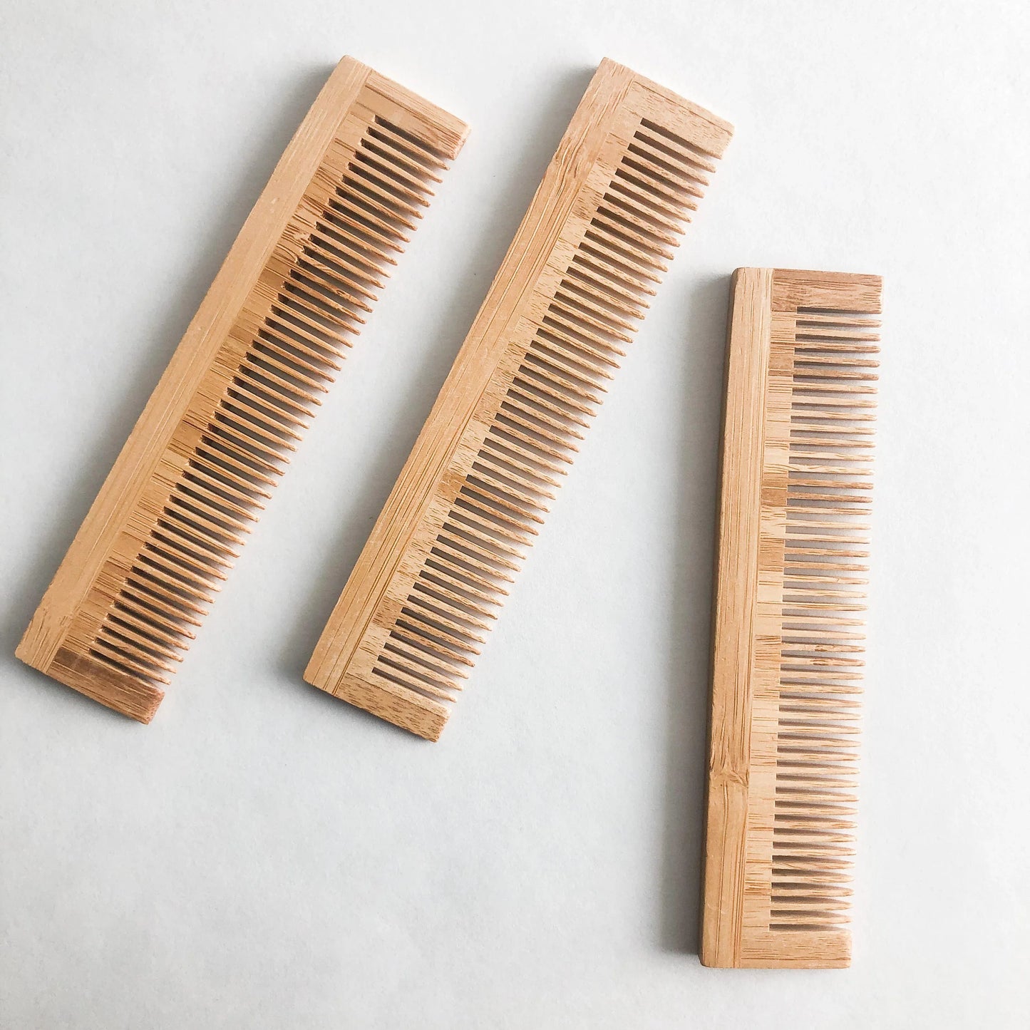 Plastic Free Natural Bamboo Comb - Zero Waste Static Free Comb-2