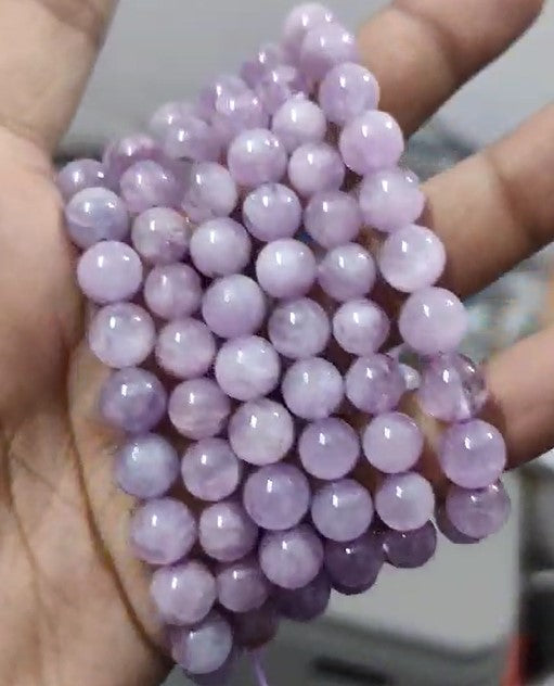 Kunzite Gemstone Beads (8mm)-1
