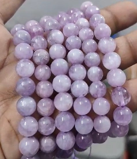 Kunzite Gemstone Beads (8mm)-2