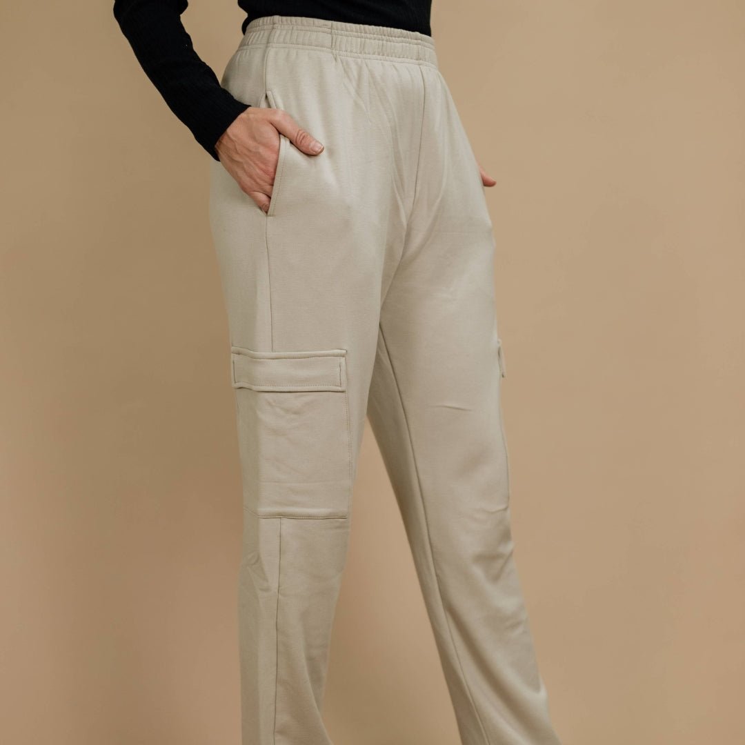 Ladies' Bamboo Fleece Cargo Pants-5
