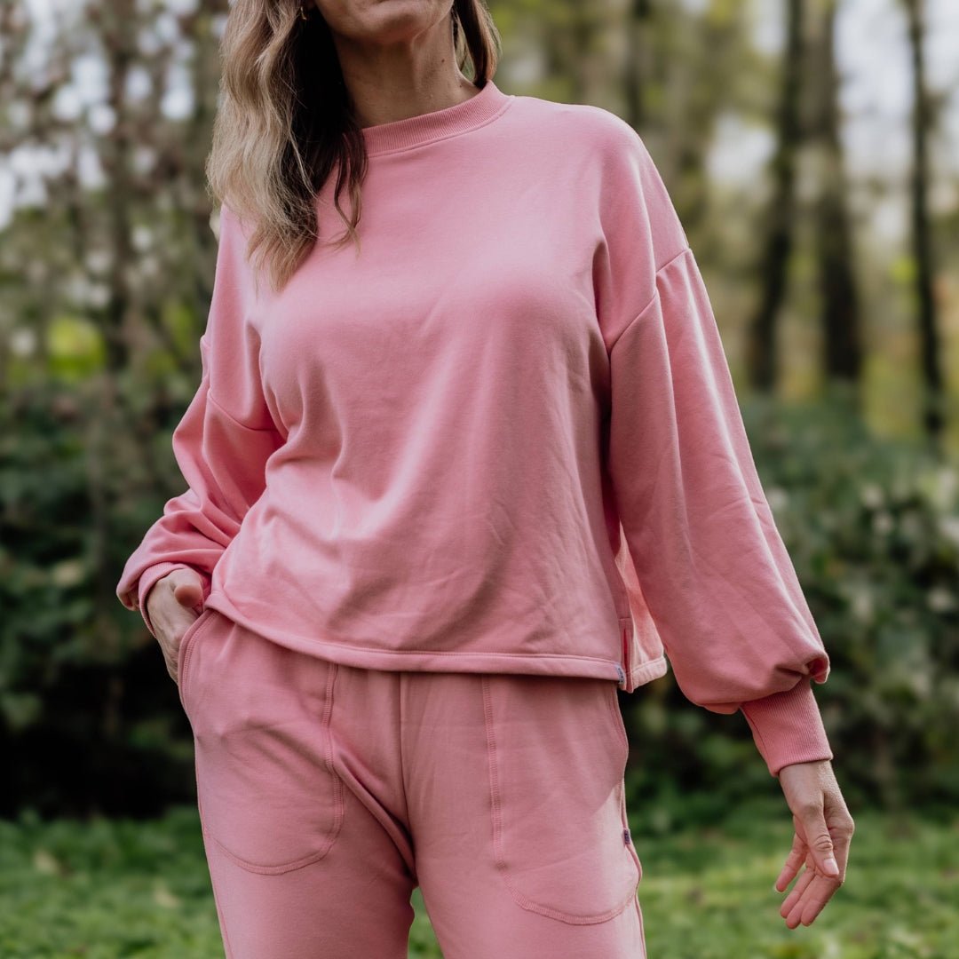 Ladies' Bamboo Fleece Cropped Pullover-3