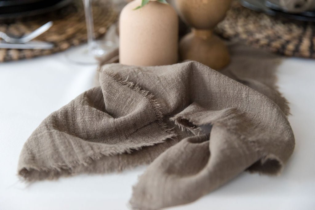 Cotton Gauze Cloth Napkin + Table Runner Set