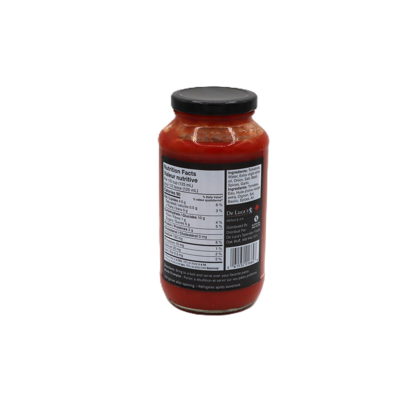 DeLuca’s pasta sauce