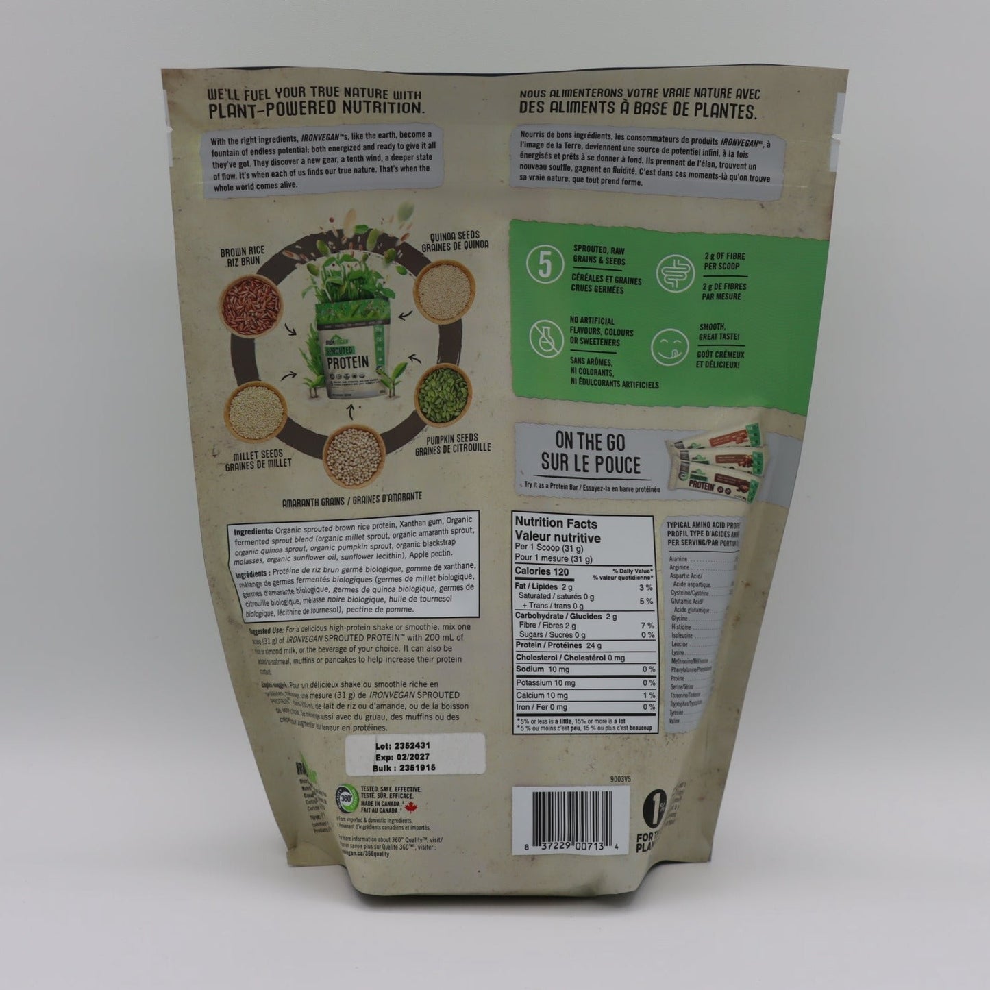 Sprouted Protein Drink Mix