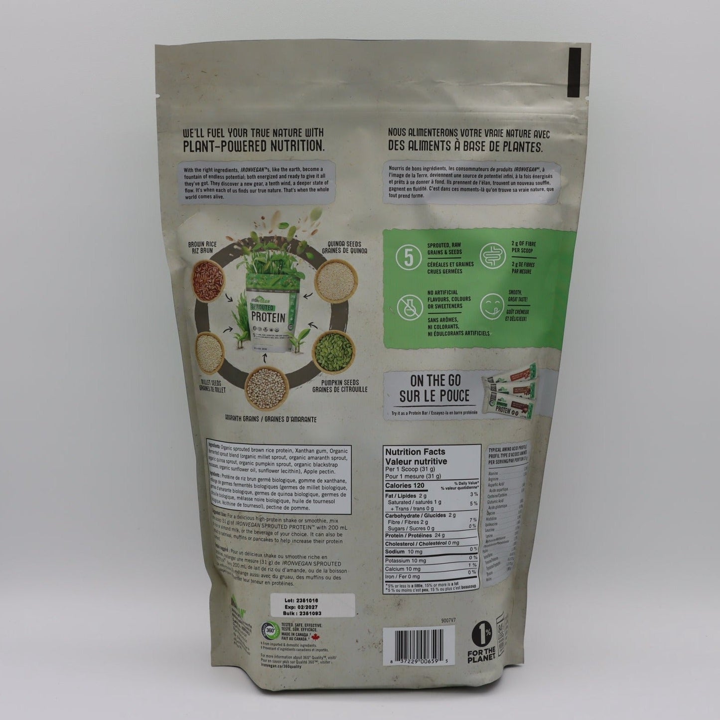 Sprouted Protein Drink Mix