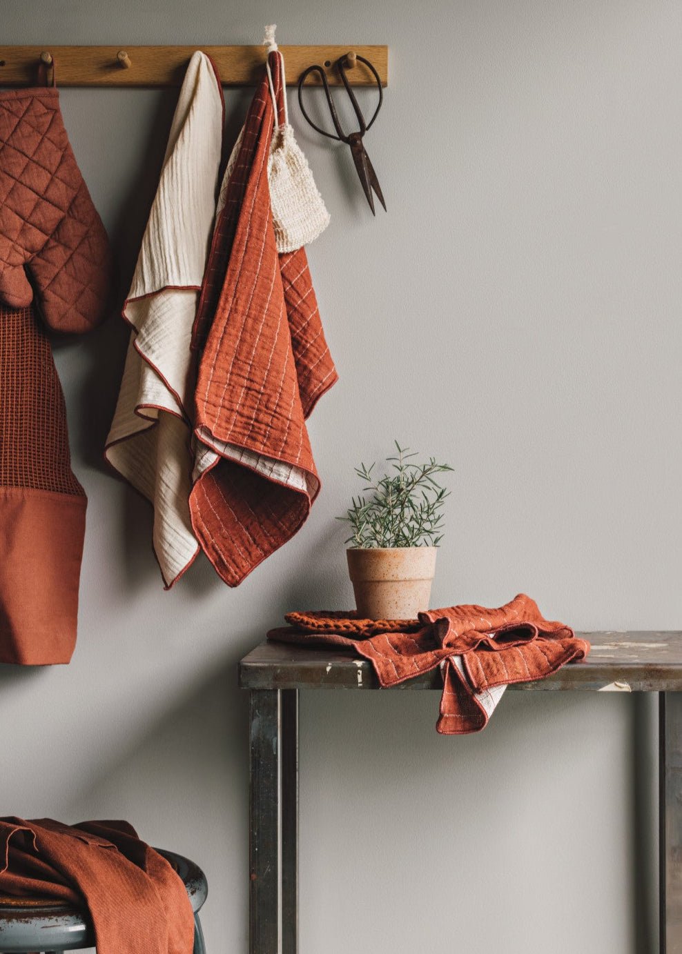 Stonewash Potholder - Terracotta