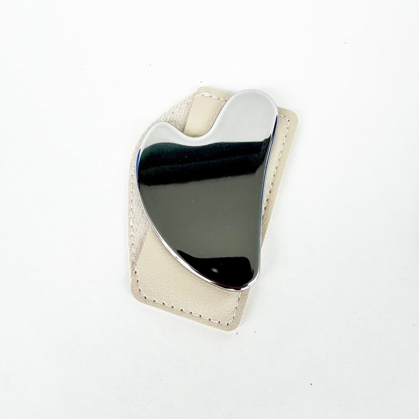 Stainless Steel Gua Sha with Leather Case