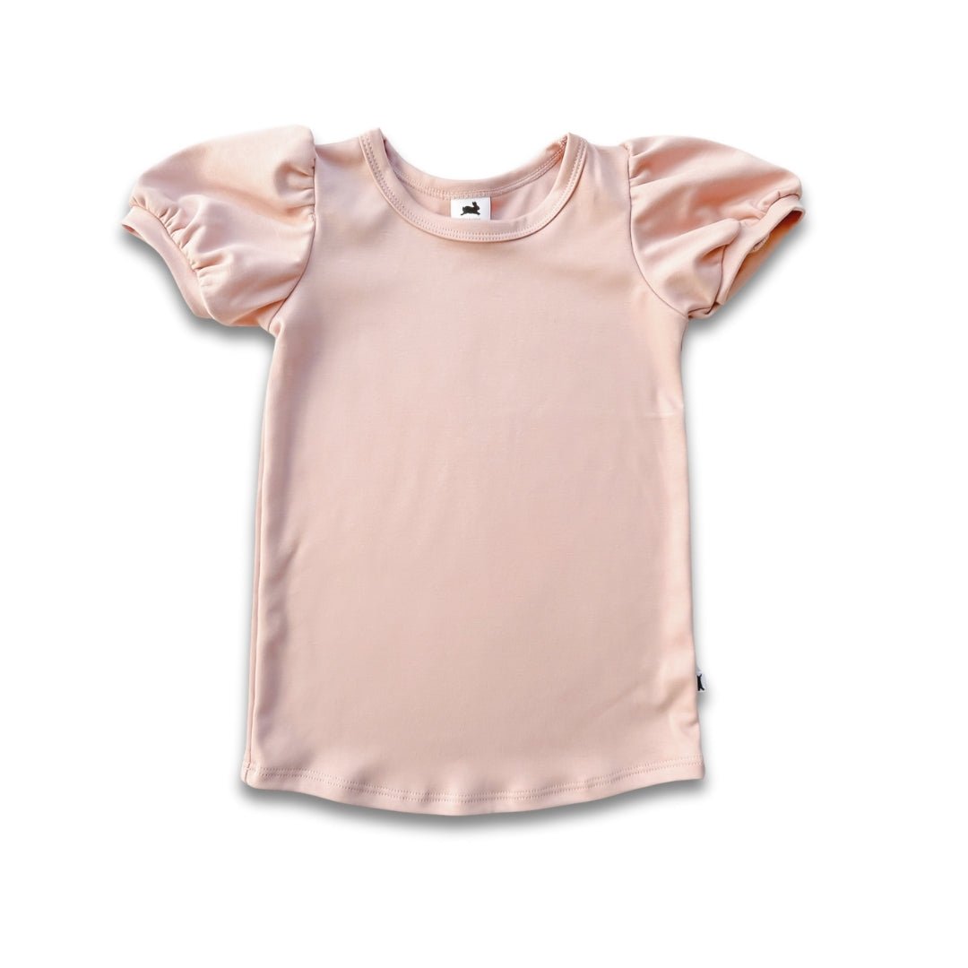 Youth Bamboo Puffed Sleeve T-shirt-2