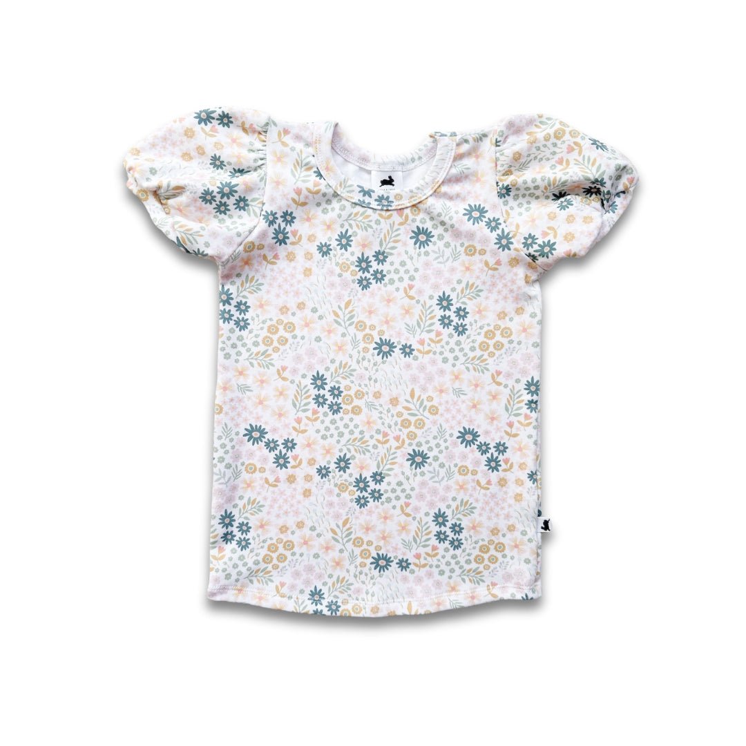 Youth Bamboo Puffed Sleeve T-shirt-4