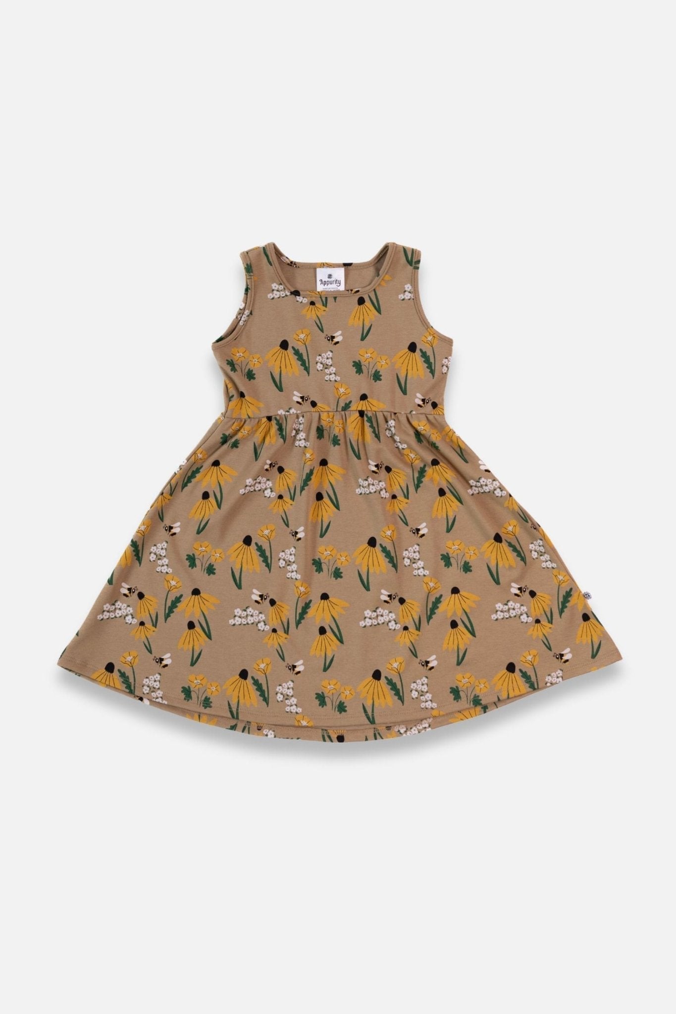 Youth Bamboo Square Neck Tank Dress-5