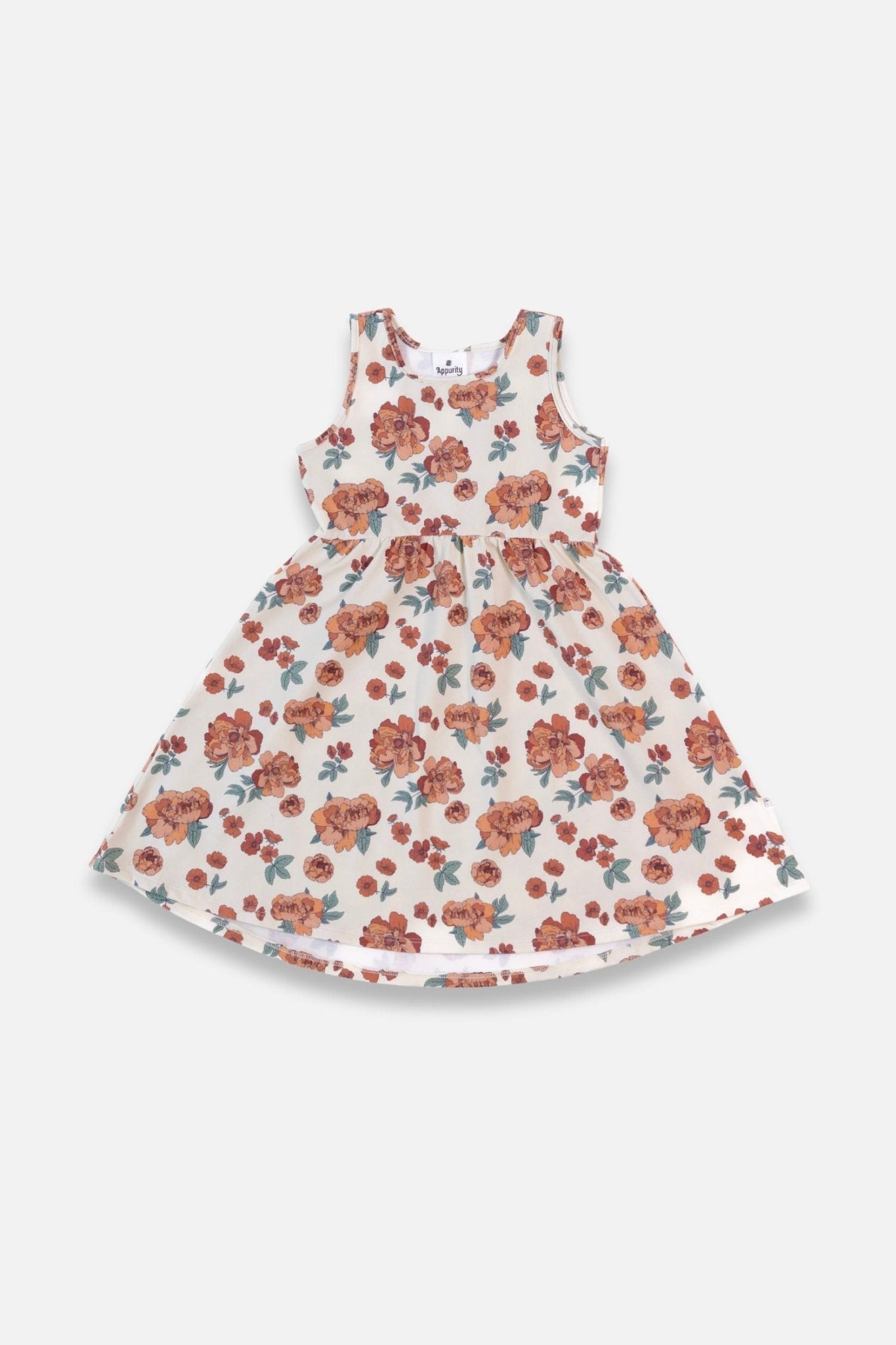 Youth Bamboo Square Neck Tank Dress-7