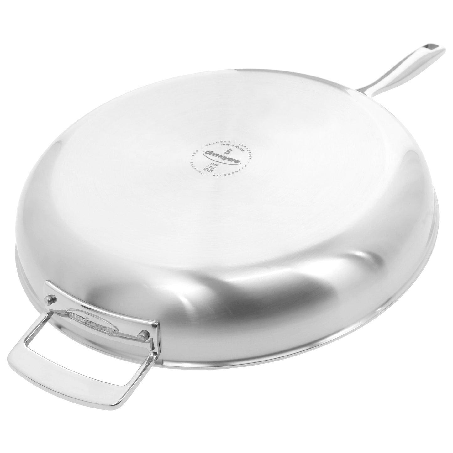 DEMEYERE Essential 5 32 cm / 12.5 inch 18/10 Stainless Steel Frying Pan With Lid-1