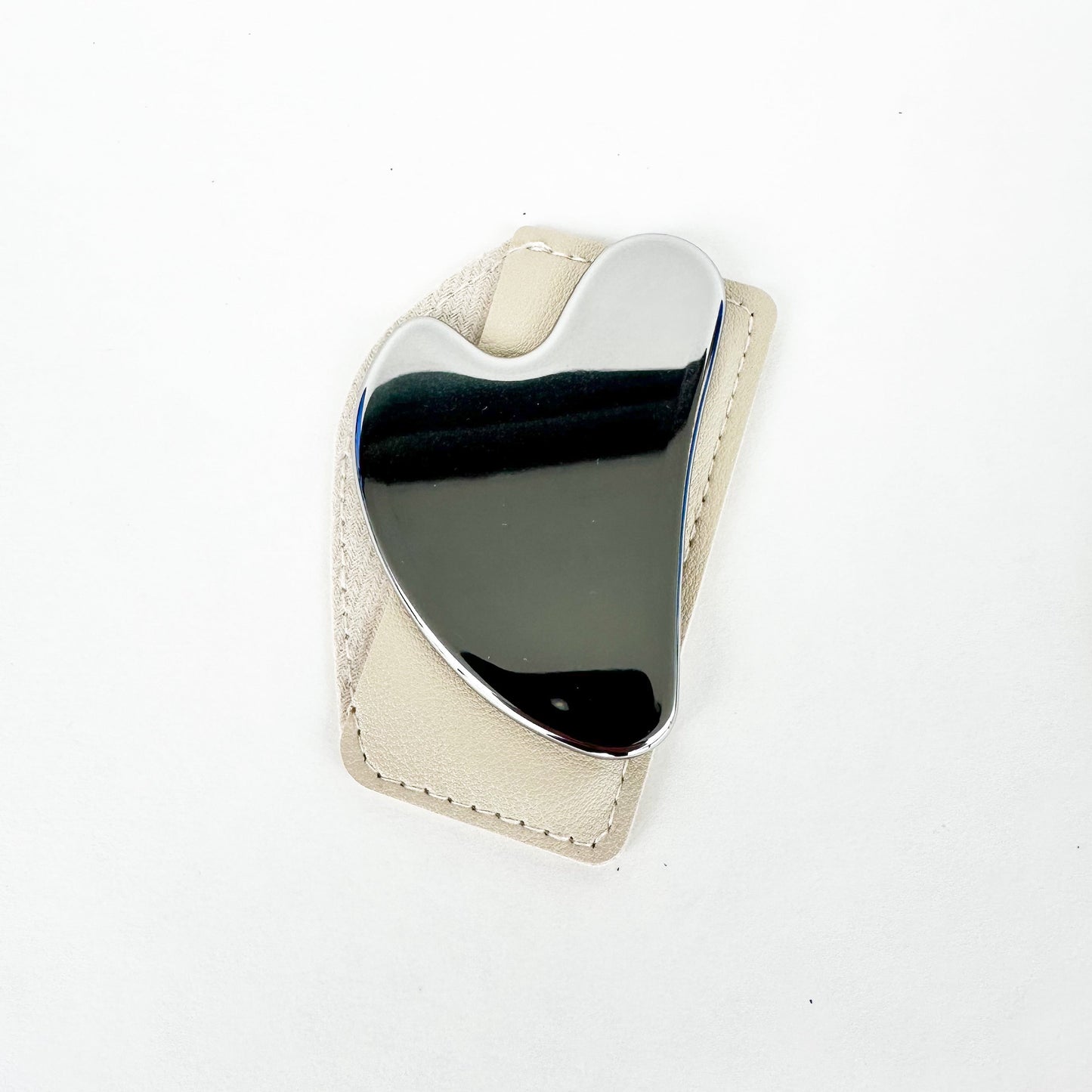 Stainless Steel Gua Sha with Leather Case
