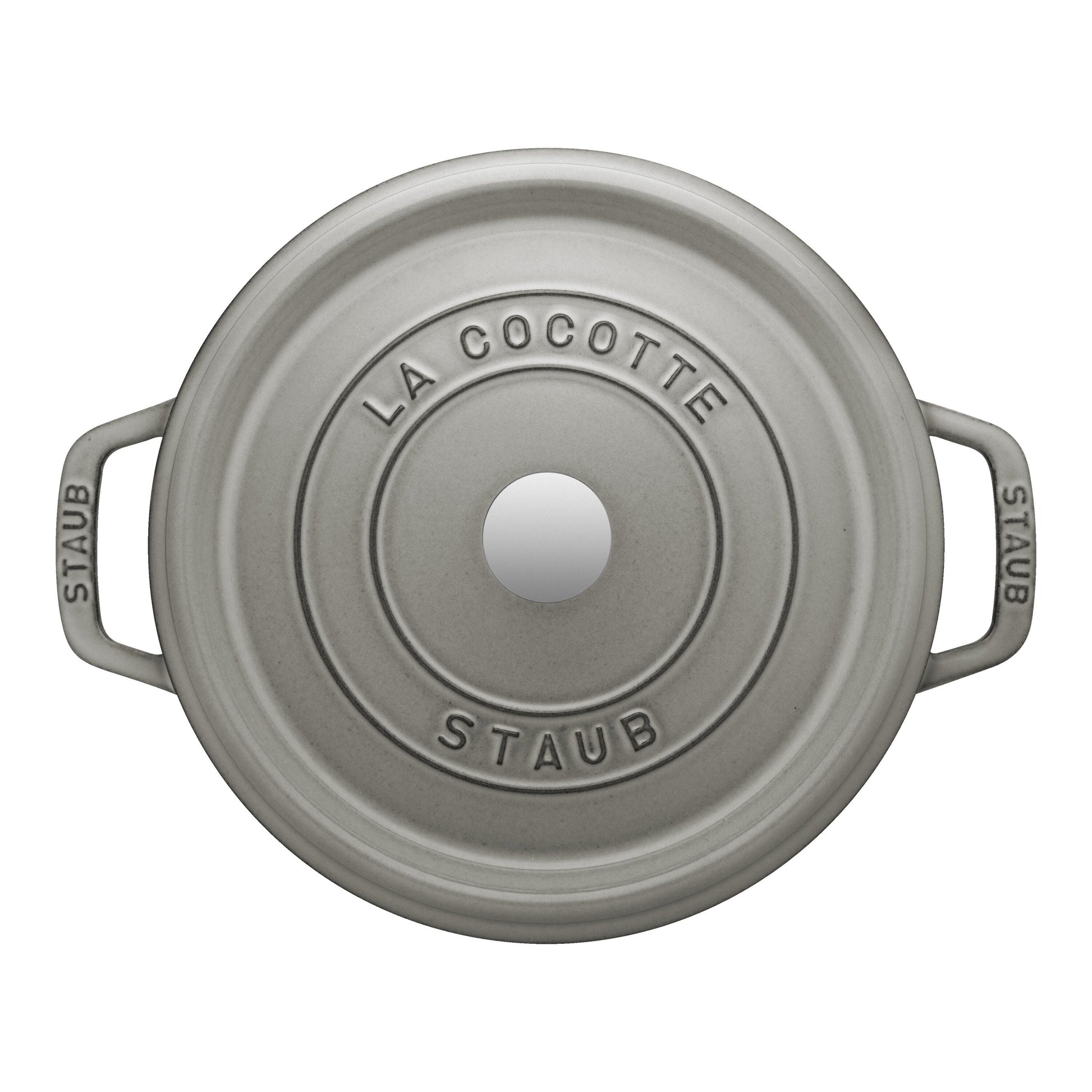 STAUB La Cocotte 3.7 L Cast Iron Round Cocotte, Graphite-Grey-1