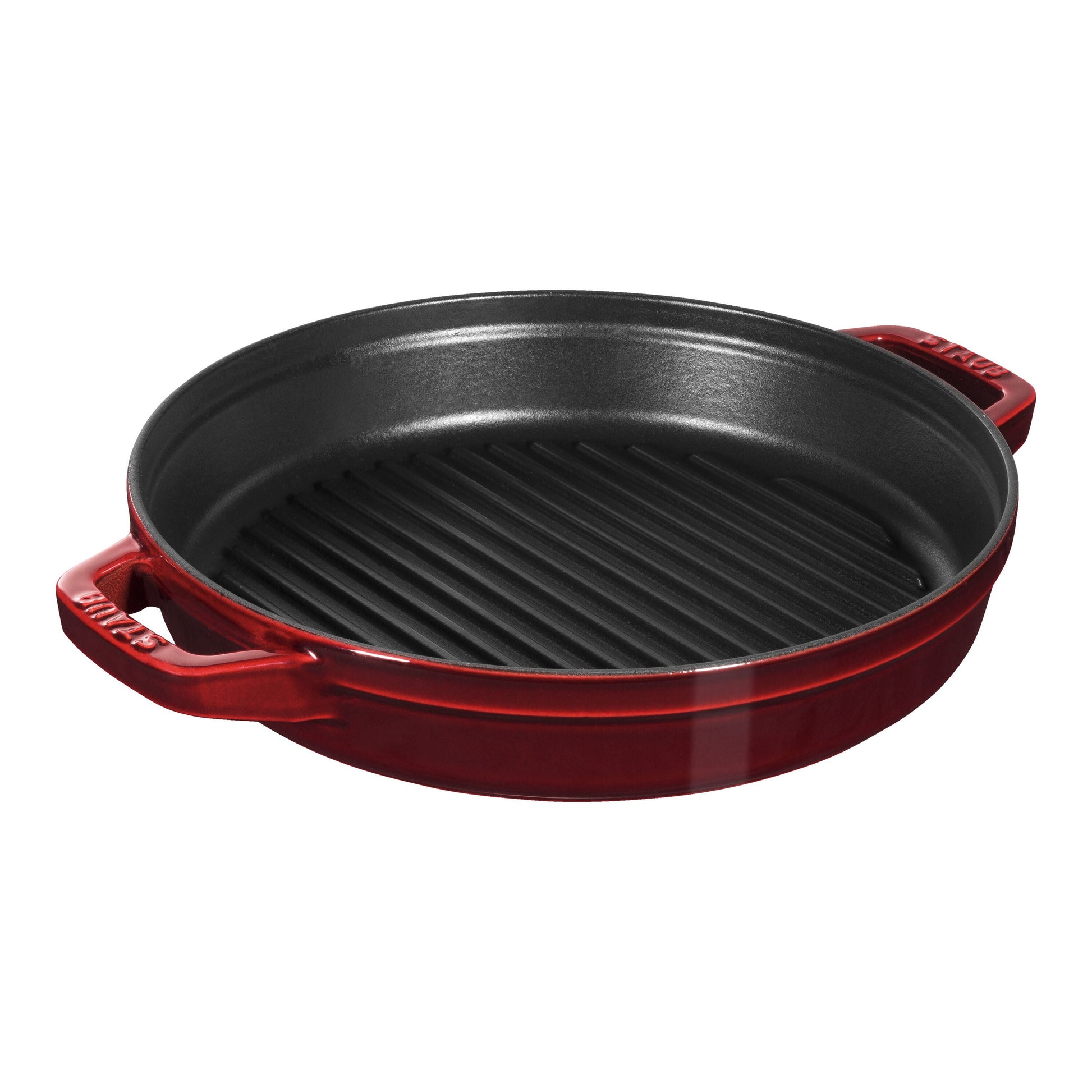 STAUB Stackable Set Stackable Set Large 4 Piece Cast Iron, Grenadine-Red-3