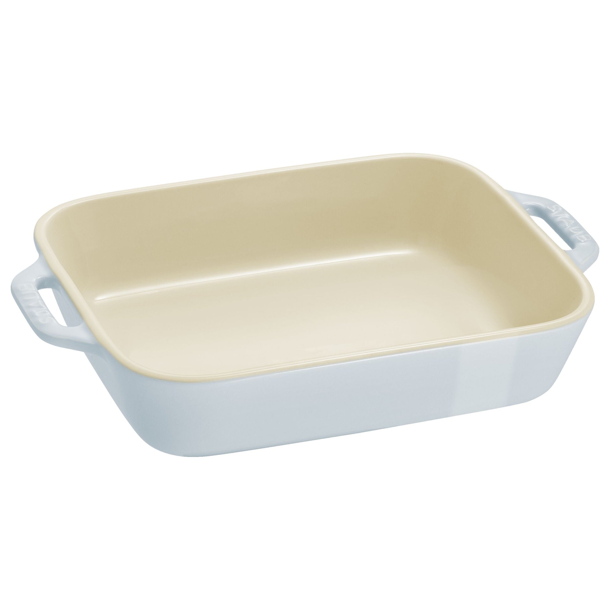 STAUB Ceramique Rectangular Baking Dish Set Macaron Light Blue 3 Piece-2