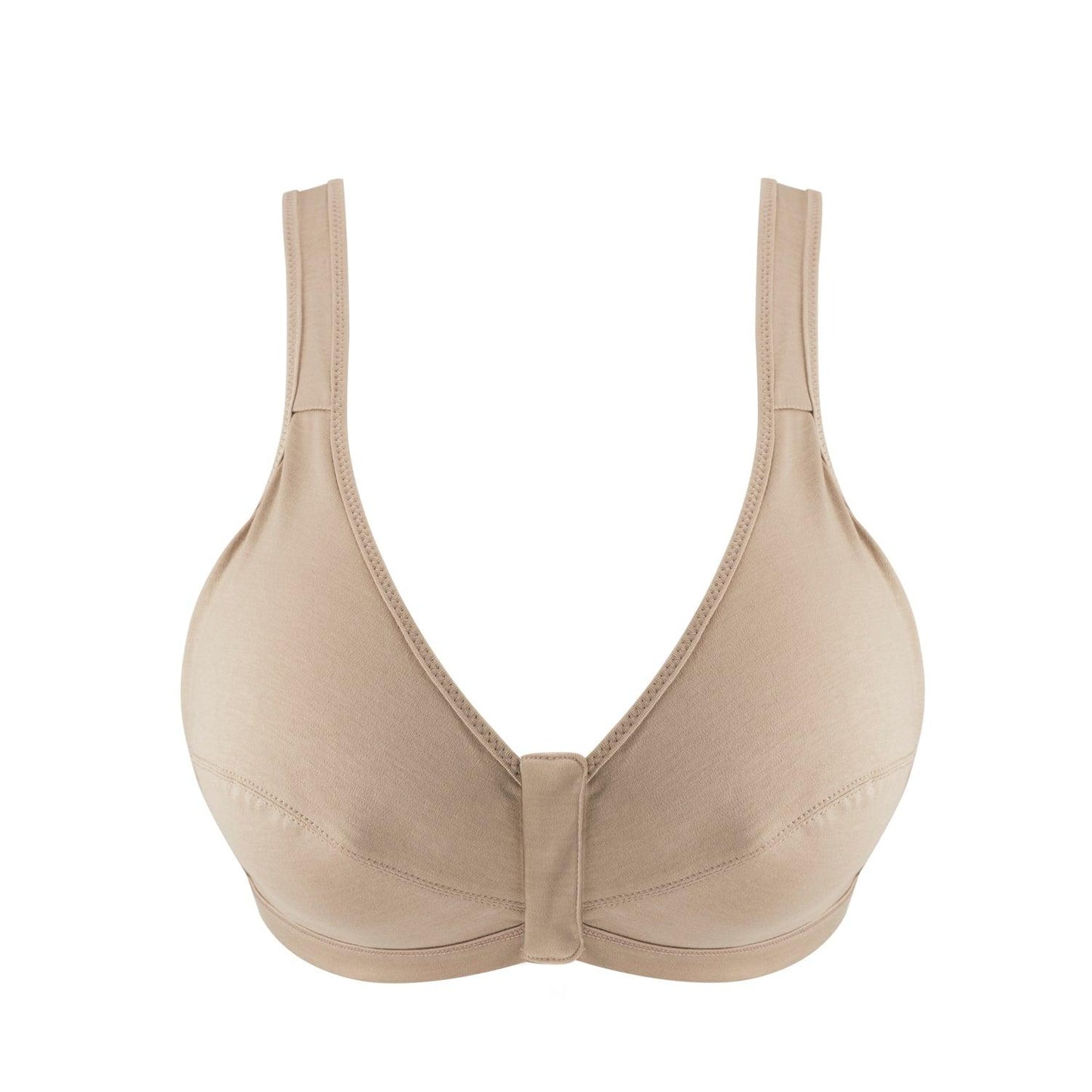 Shell - Full Cup Front Closure Silk & Organic Cotton Wireless Bra-0