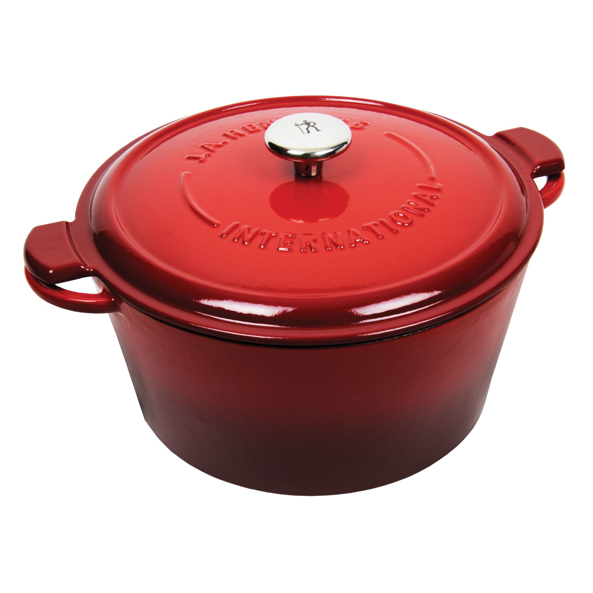 HENCKELS Cast Iron 5.2 L Cast Iron Round French Oven, Red-0