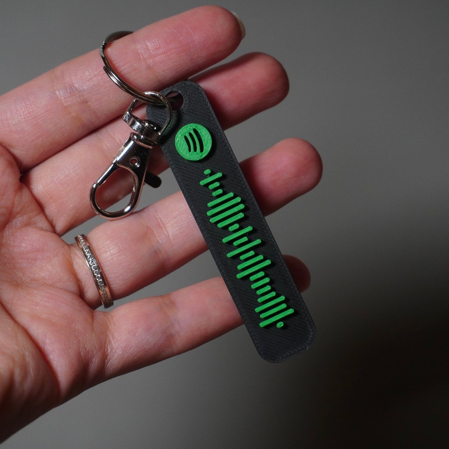Customize Your Spotify Code bag charm/Keychain – Scan to Play Your Favorite Song