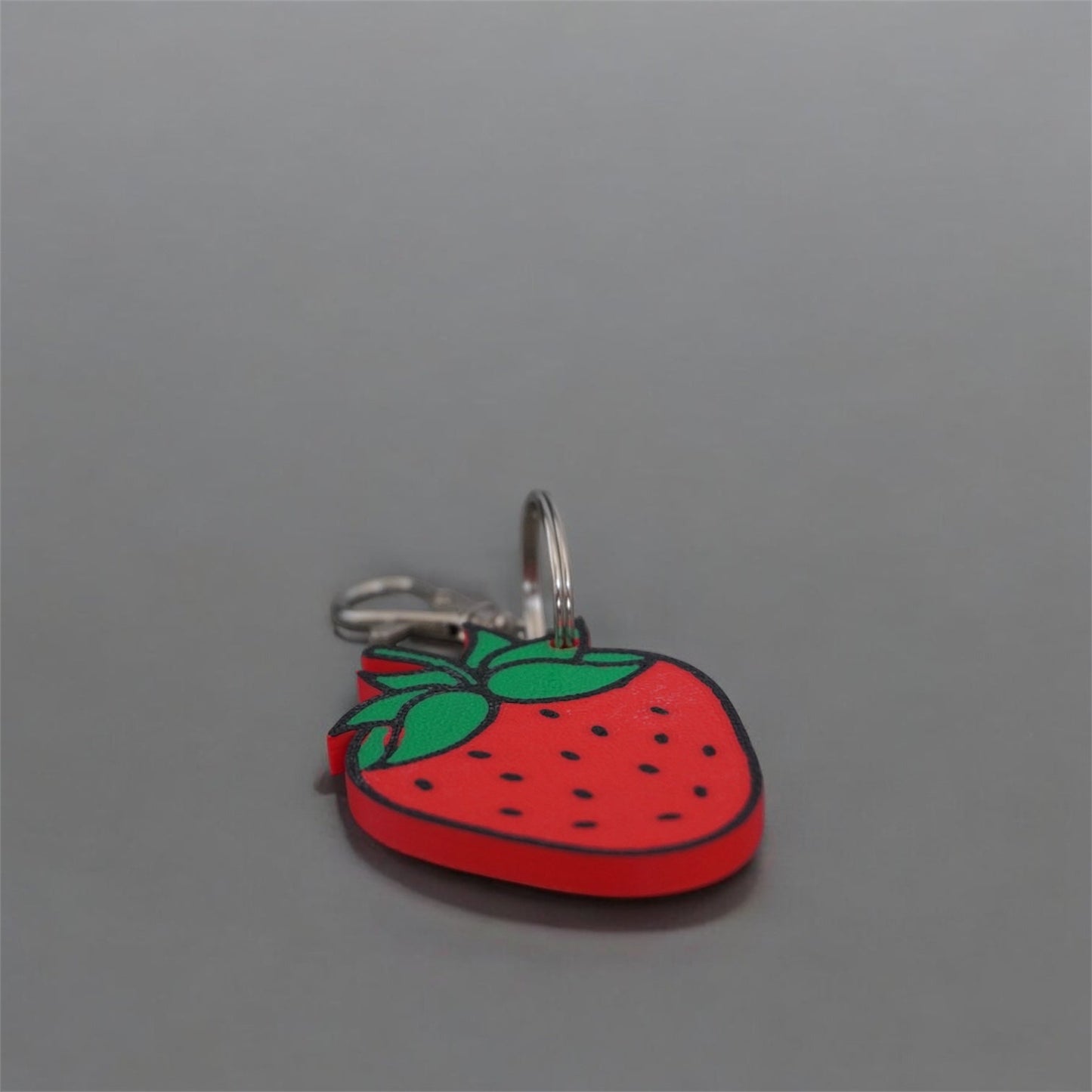 Strawberry NFC  Bag Charm – Customizable Smart Accessory