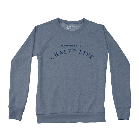 Women's Chalet Crew Sweatshirt, Heather Navy-0