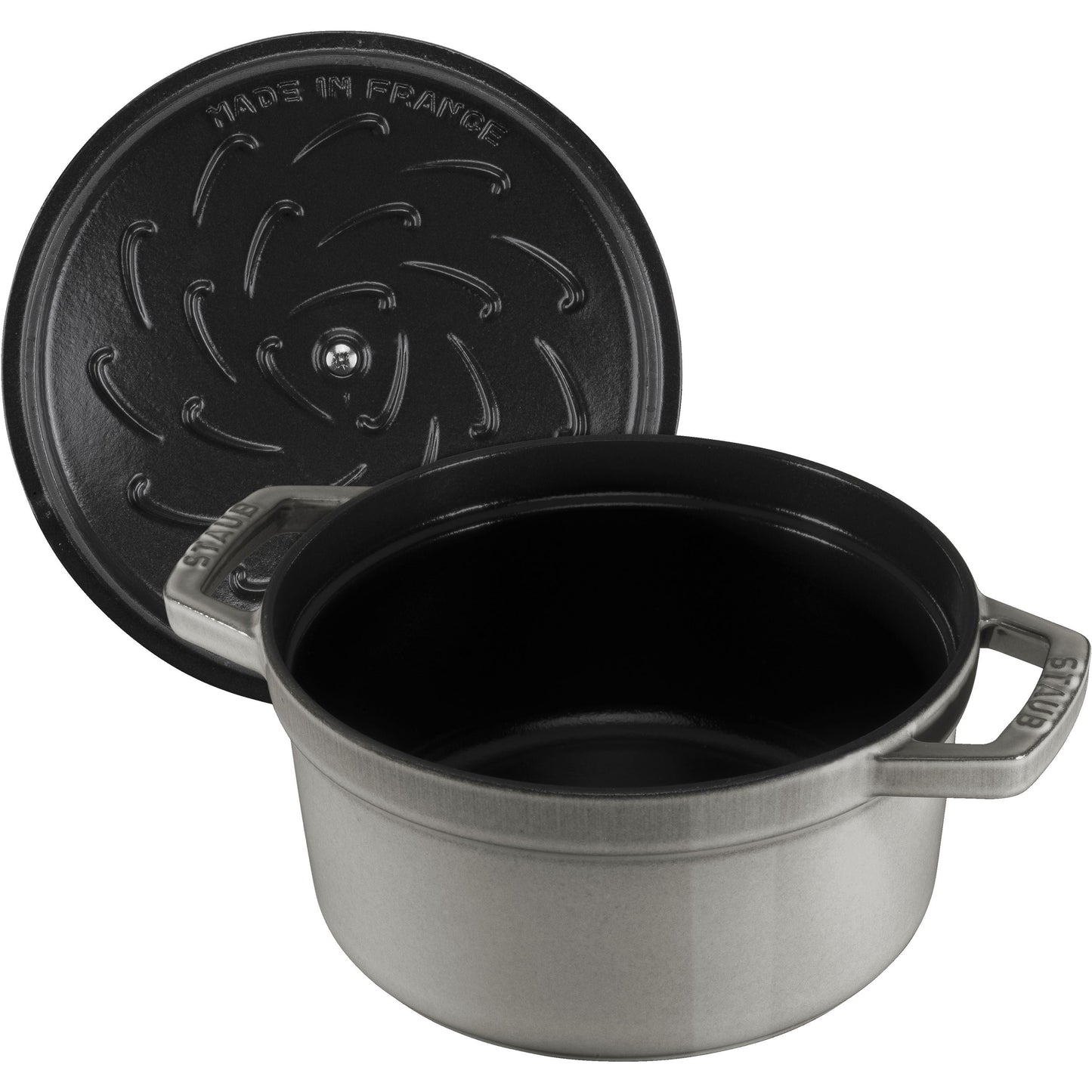 STAUB La Cocotte 5.25 L Cast Iron Round Cocotte, Graphite-Grey-2