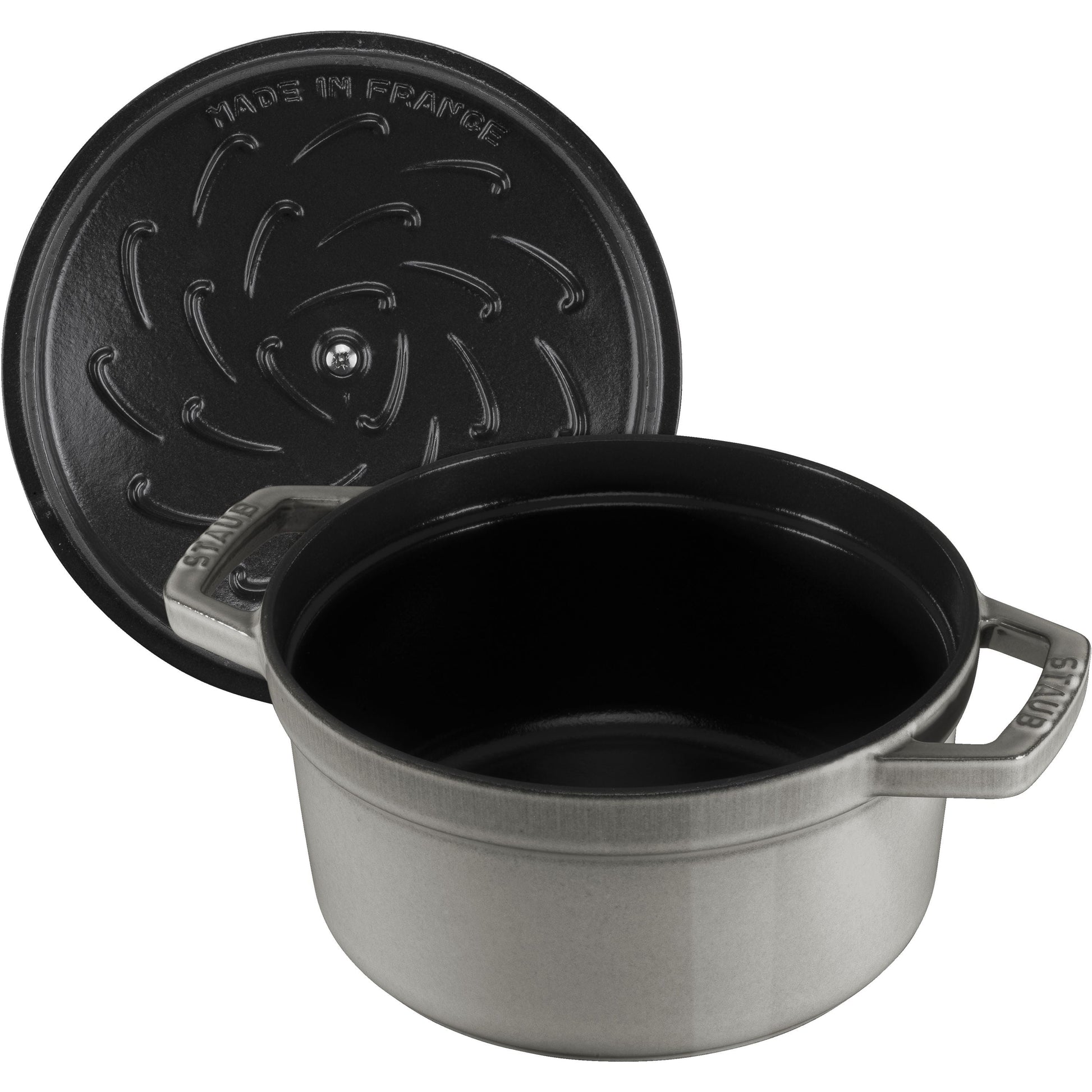 STAUB La Cocotte 5.25 L Cast Iron Round Cocotte, Graphite-Grey-2