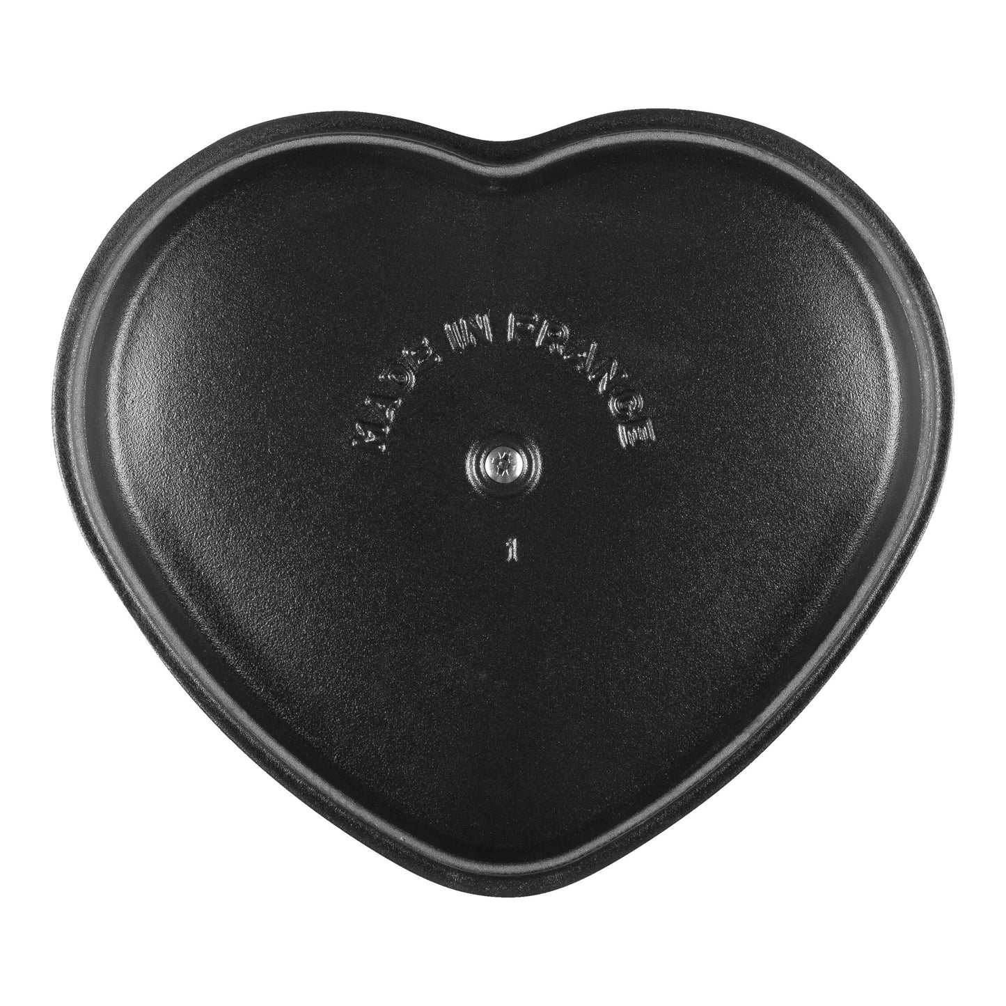 STAUB La Cocotte 1.75 L Cast Iron Heart Cocotte, Cherry-2