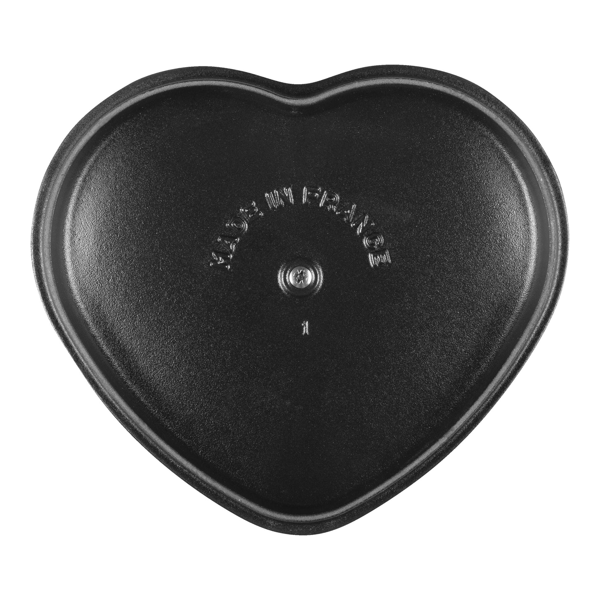 STAUB La Cocotte 1.75 L Cast Iron Heart Cocotte, Cherry-2