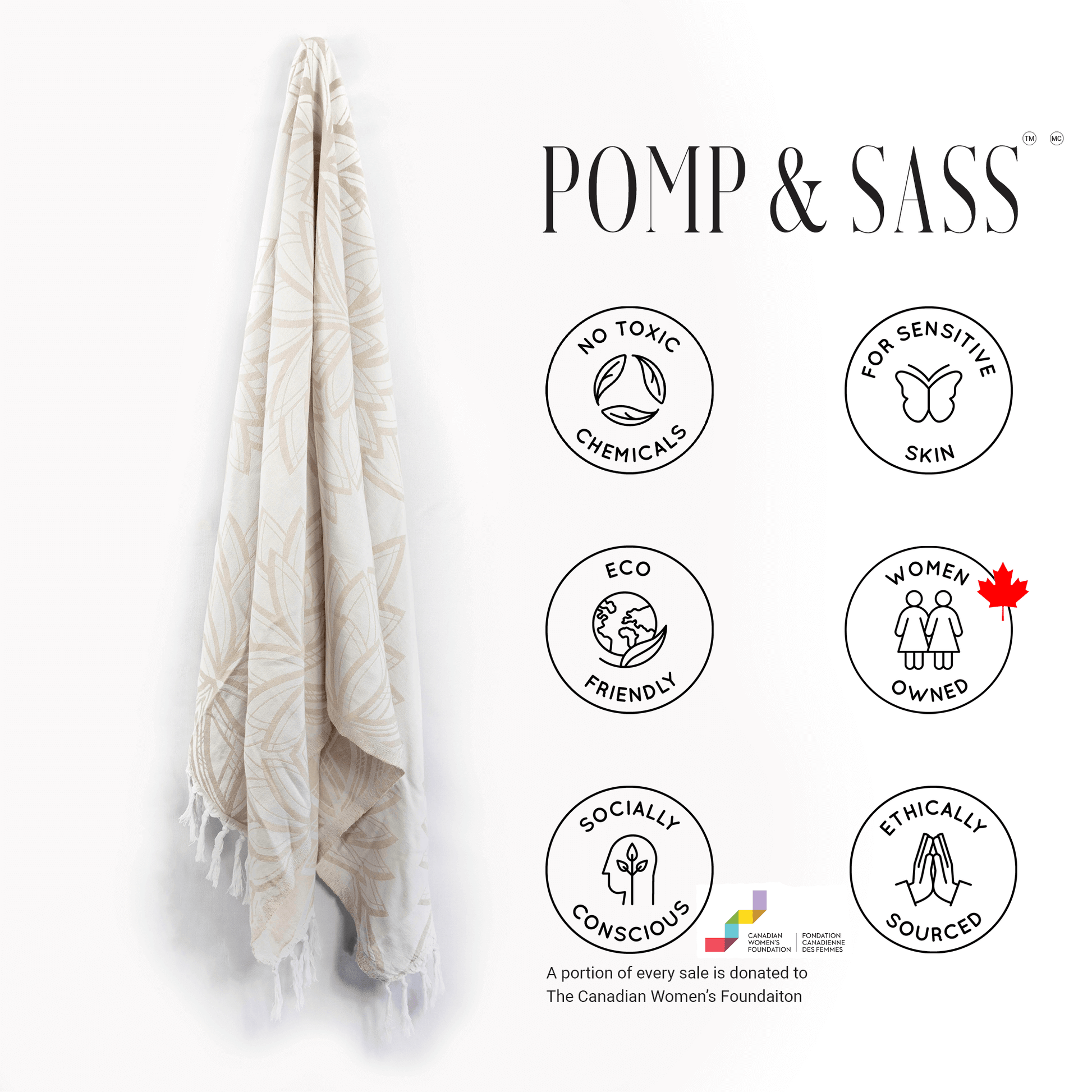 Turkish Towel | Body Towel | Oat + White-4