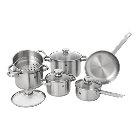 ZWILLING Joy Cookware Set, 10 Piece 18/10 Stainless Steel-0