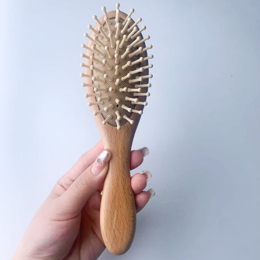Eco-Friendly Baby Brush with Soft Lotus Wood Bristles-0