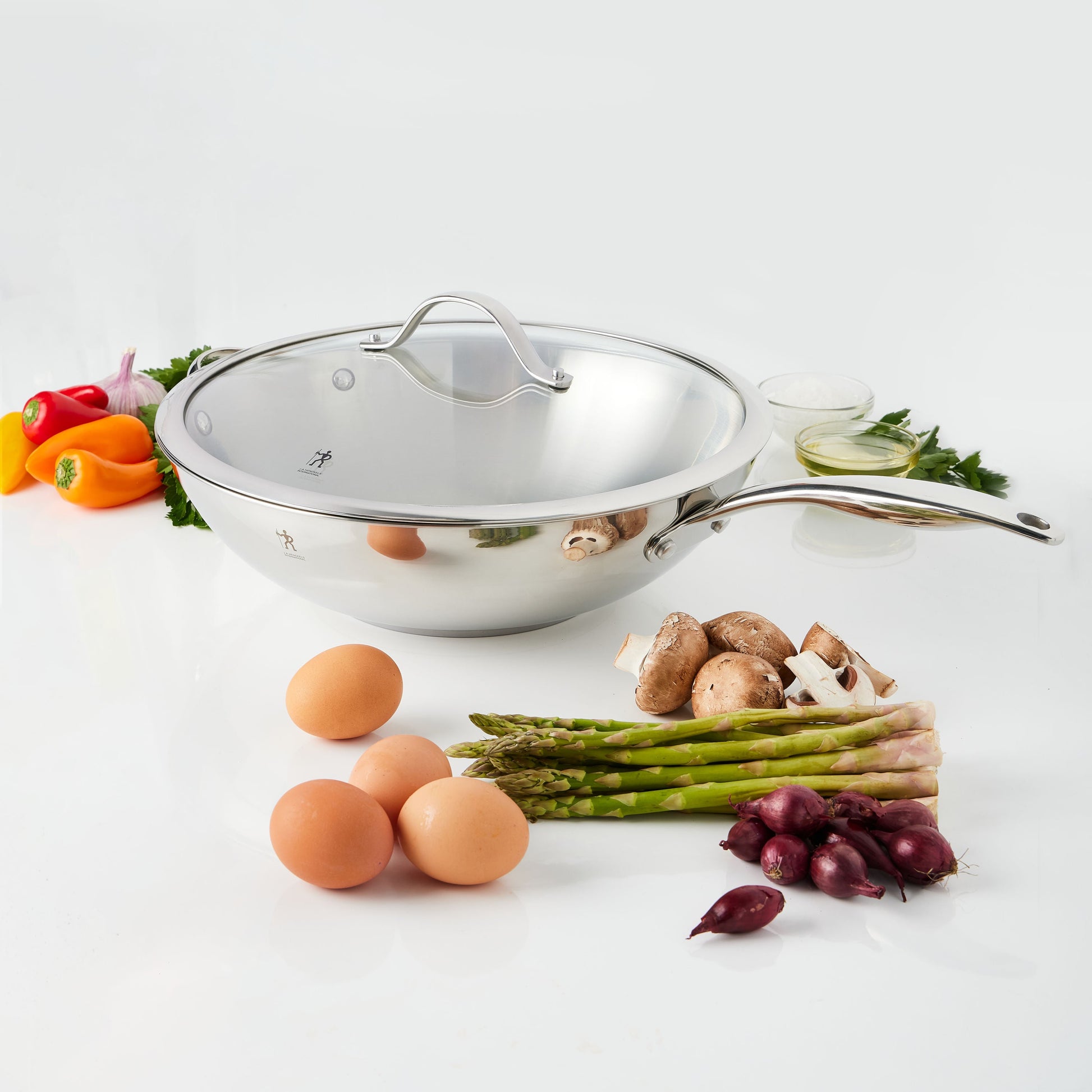 HENCKELS Aragon 32 cm / 12.5 inch Stainless Steel Wok-1