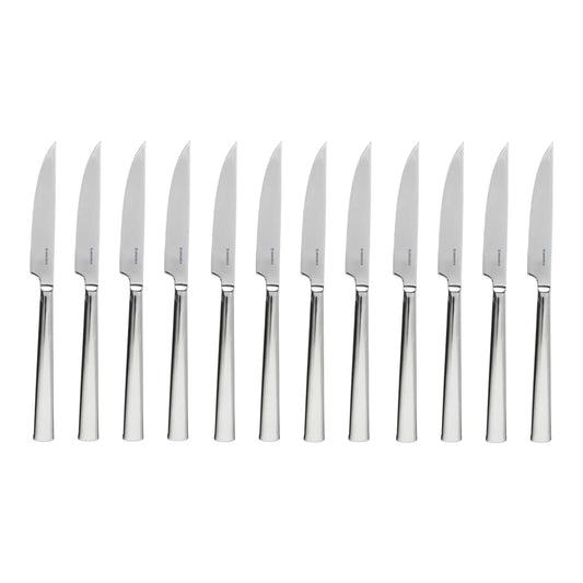HENCKELS Queensgate Steak Knife Set, 12 Piece, Silver-0
