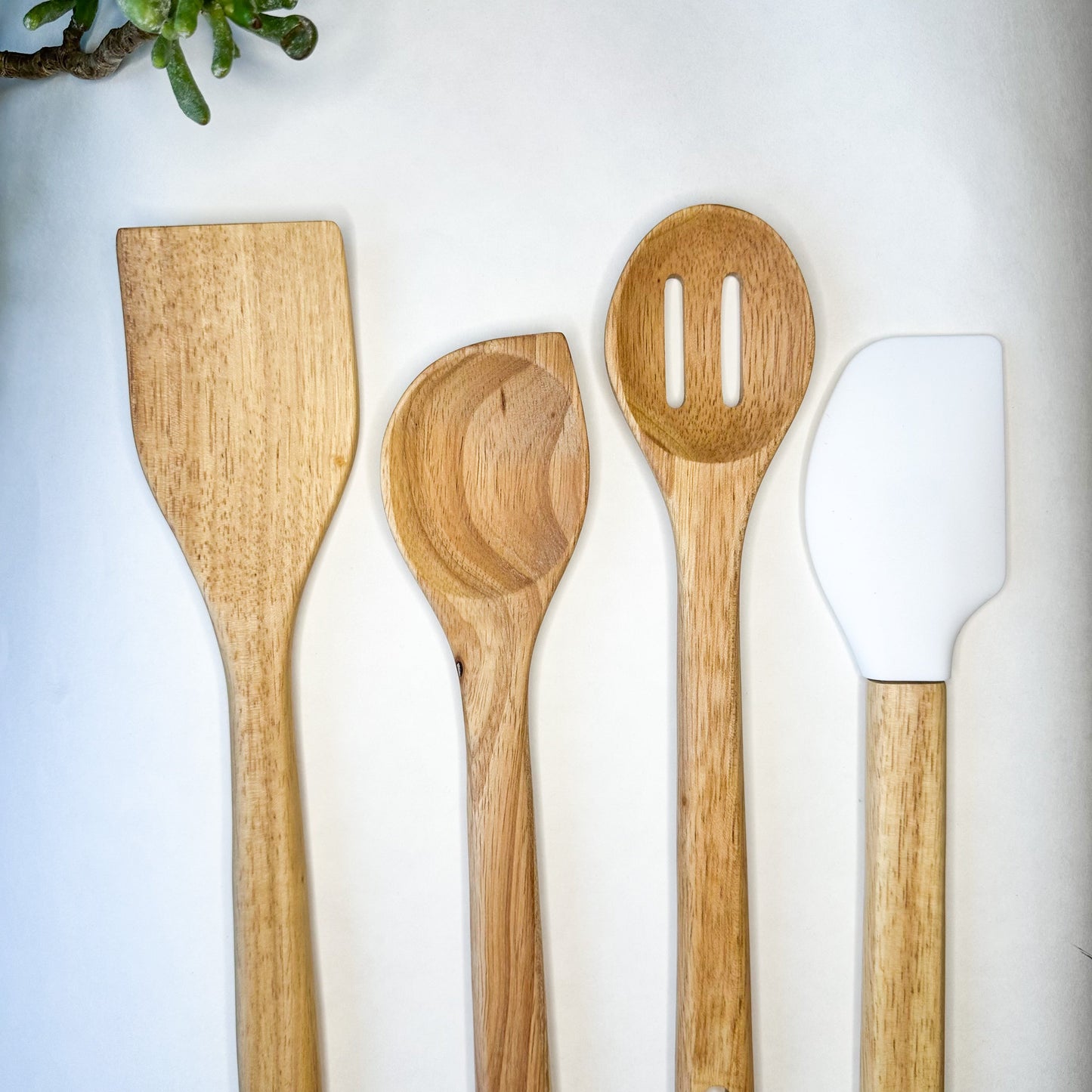 Earth-Friendly Wooden Utensil Set | Natural, Plastic Free