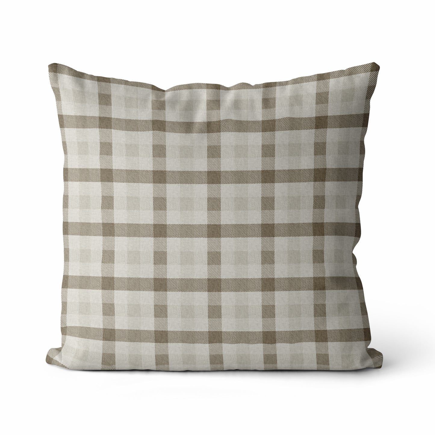 Quinton | Neutral Plaid Pillow Cover