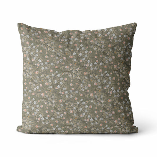Isla | Green Floral Pillow Cover