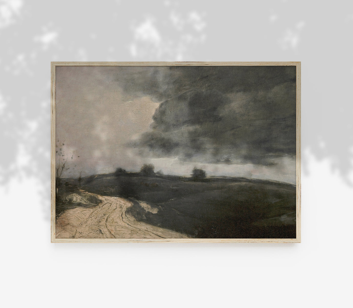 Moody Muted Landscape Art | Vintage Overcast Art Print L227